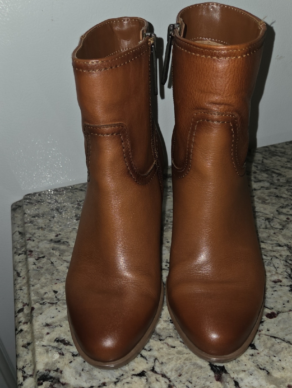 Naturalizer Kalina Ankle Boots Booties Cider Spice Brown Leather Women's Size 6 - Picture 13 of 14